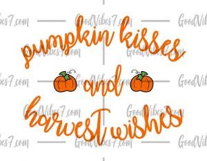 Pumpkin Kisses And Harvest Wishes Mug