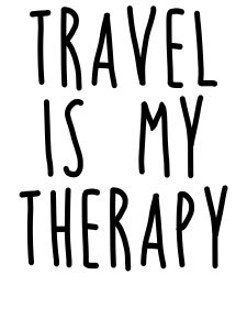 Travel Is My Therapy Shirts and Mugs