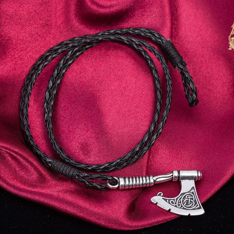 Norse Axe Slavic Kolovrat Charm Handmade Braided Paracord Bracelet Viking  Accessories Diy Runic Beads | Fruugo IE