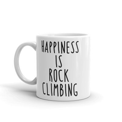 Happiness Is Rock Climbing Mug, Gifts for Climber