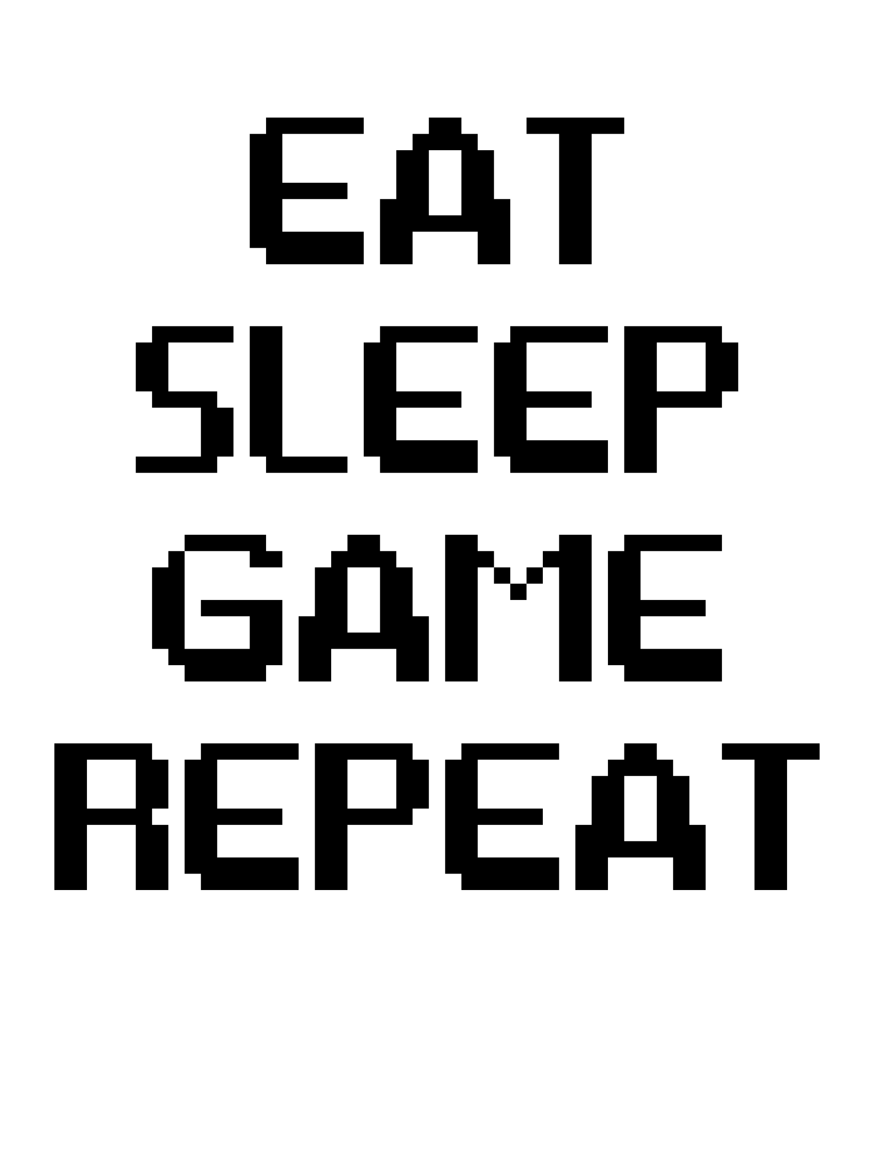 Eat Sleep Game Repeat Svg Png Pdf Cricut Silhouette C