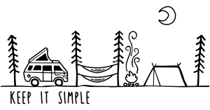 Keep It Simple - Camping Shirts and Mugs Design