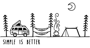Simple Is Better - Camping Shirts and Mugs Design