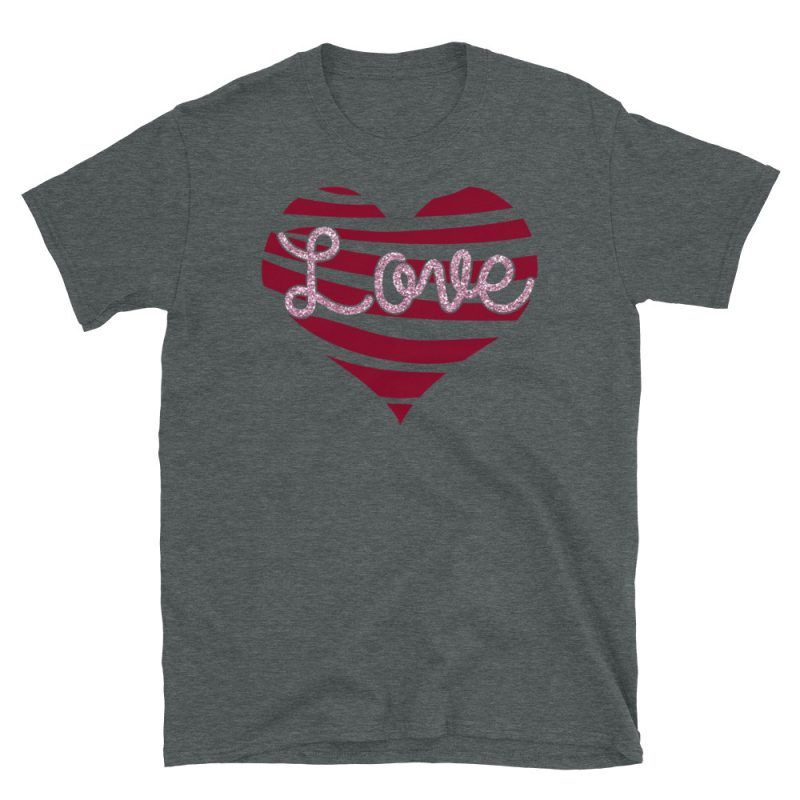 Heart Love T-Shirt | Valentine's Day Apparel Gifts | GoodVibes7