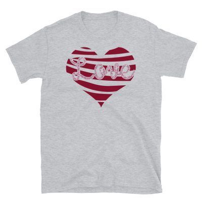 Heart Love T-Shirt | Valentine's Day Apparel Gifts | GoodVibes7