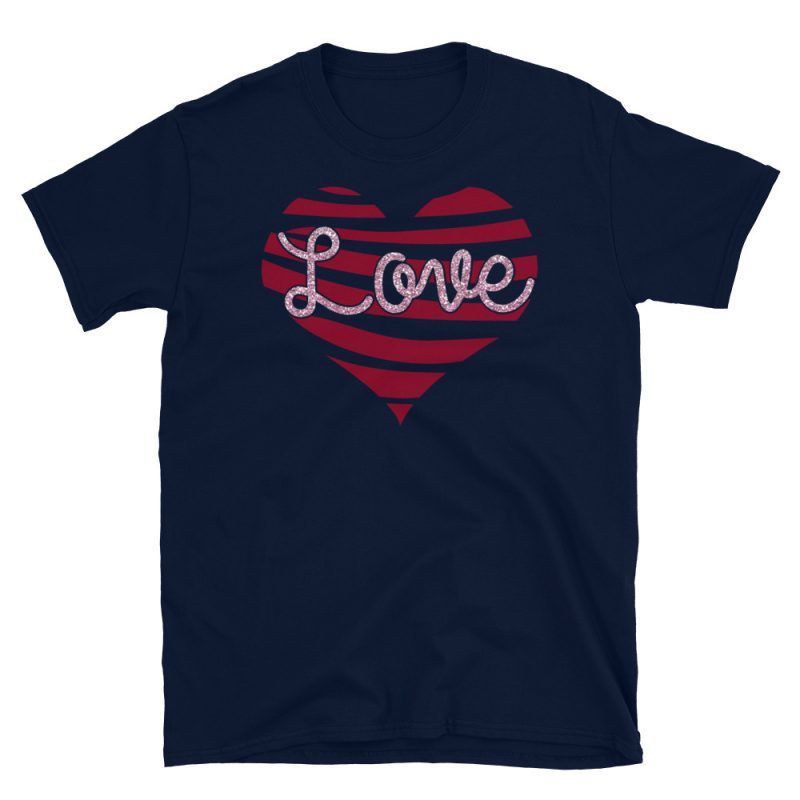 Heart Love T-Shirt | Valentine's Day Apparel Gifts | GoodVibes7