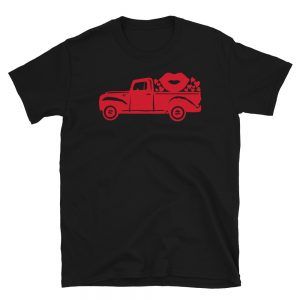 Valentines Vintage Truck Kisses T-Shirt