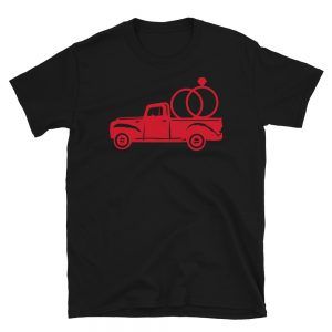 Valentines Vintage Truck Engagement Ring T-Shirt