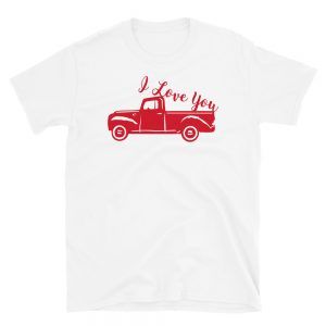 Valentines Vintage Truck I Love You T-Shirt