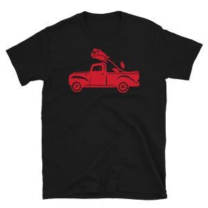 Valentines Vintage Truck Rose T-Shirt