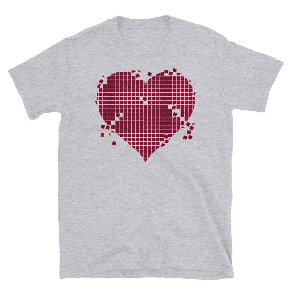 Heart Grid Multi T-Shirt | Valentine's Day Apparel Gifts | GoodVibes7