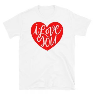 I Love You Red Heart T-Shirt