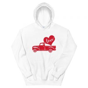 Valentines Vintage Truck Love Hoodie
