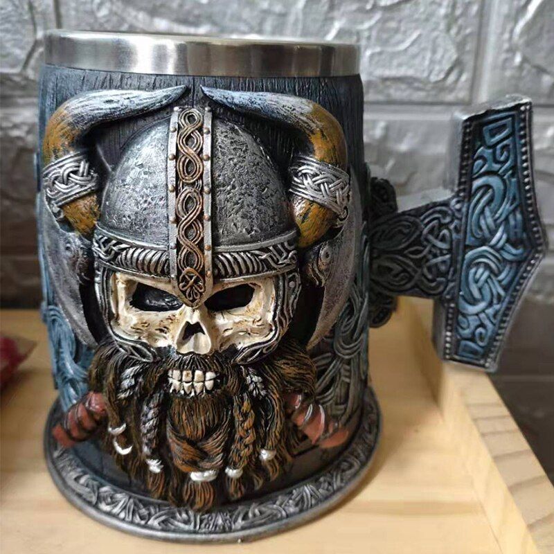Thor's Hammer Mjolnir Tankard - Beer & Mead Mug | GoodVibes7